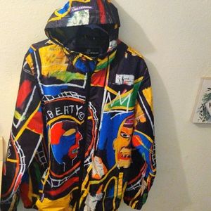Members Only + Basquiat, size: Large, Multi-Color.
